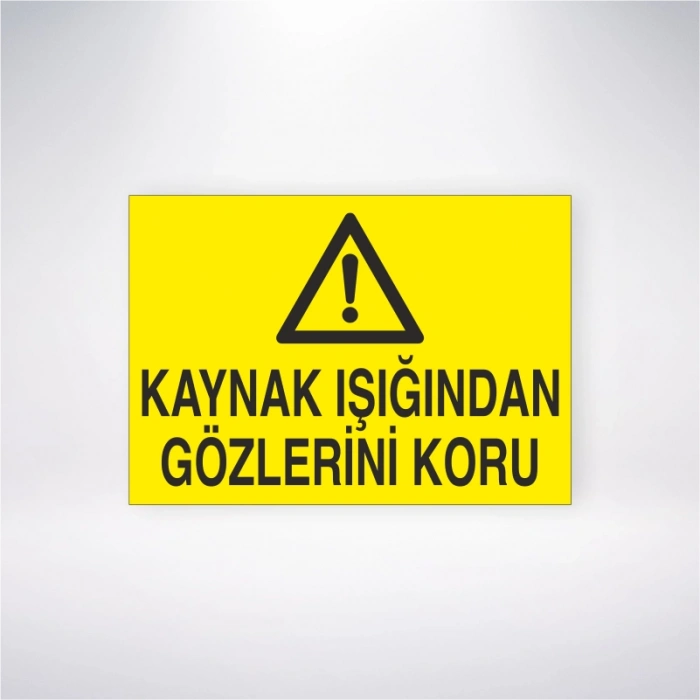 Kaynak Işığından Gözlerini Koru Sticker 20X28 Cm