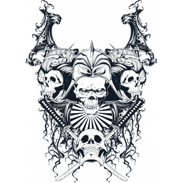 Kurukafa Sticker 15 Sticker 10x10 cmRenkli Sticker