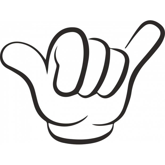 el işareti sticler 10x10 cmRenkli Sticker