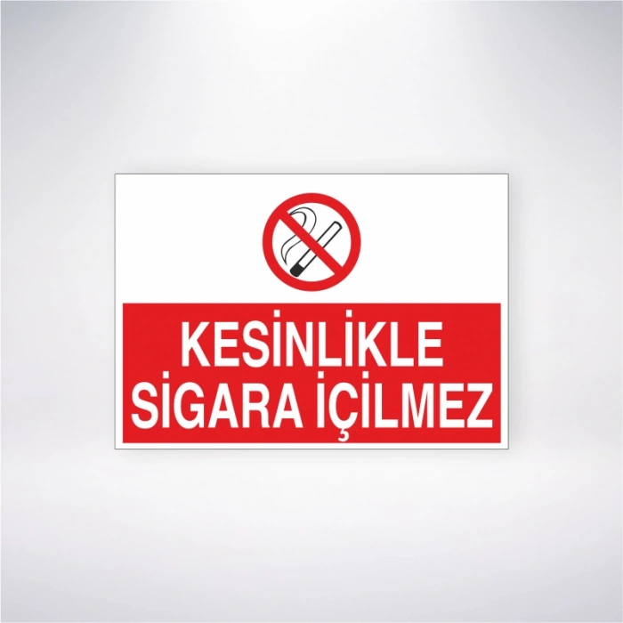 Kesinlikle Sigara İçilmez Sticker 20X28 Cm