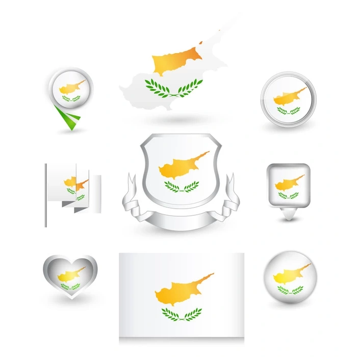 Kıbrıs Türk Cumhuriyeti Sticker Set