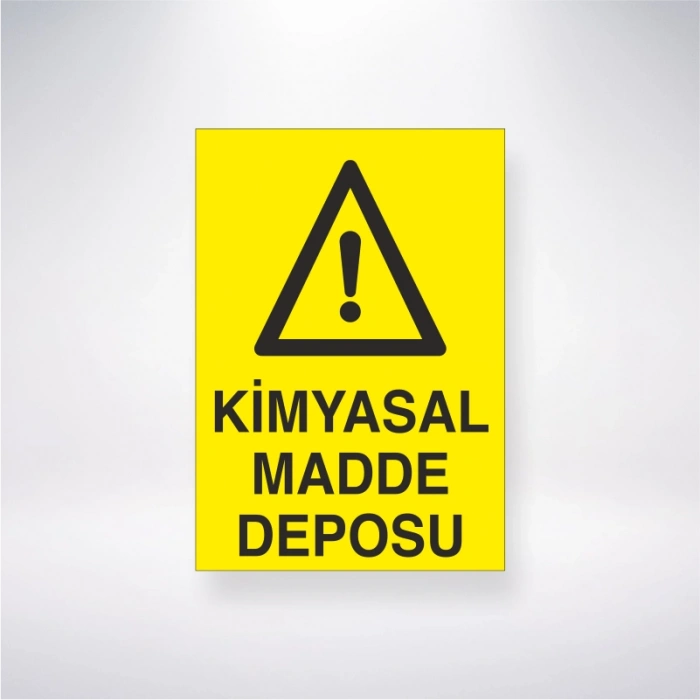 Kimyasal Madde Deposu Sticker 20X28 Cm