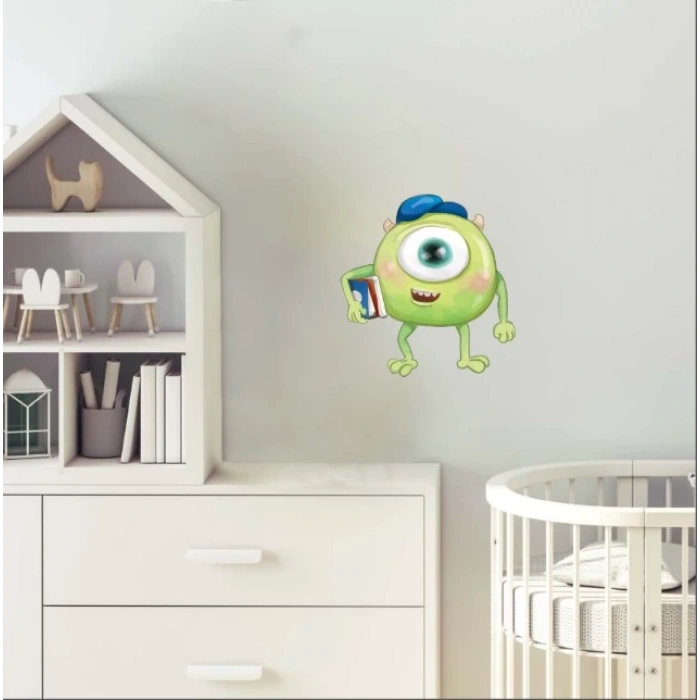 Kitaplı Mike Duvar Dekoru