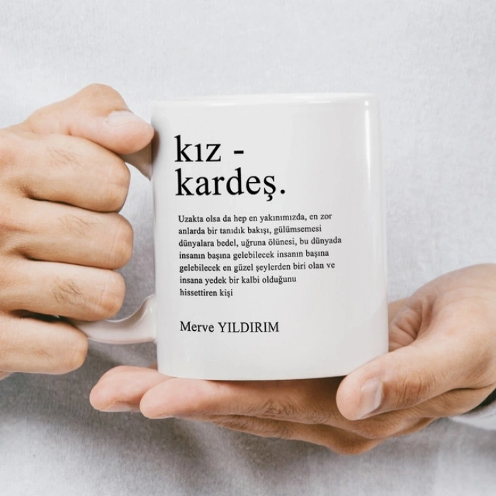 Kız Kardeş Kupa Baskı