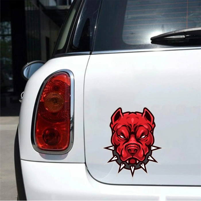 Kızgın Köpek 2 Sticker 10x10 cmRenkli Sticker