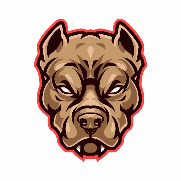 Kızgın Köpek Sticker 10x10 cmRenkli Sticker