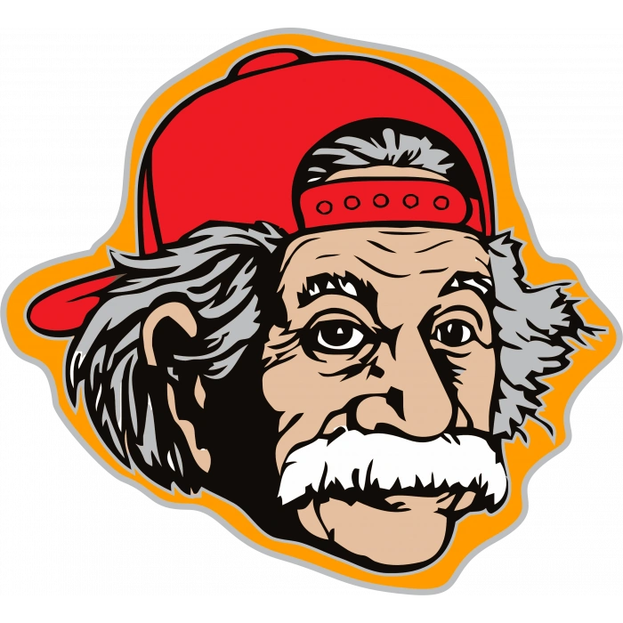 ainstain sticker 10x10 cmRenkli Sticker