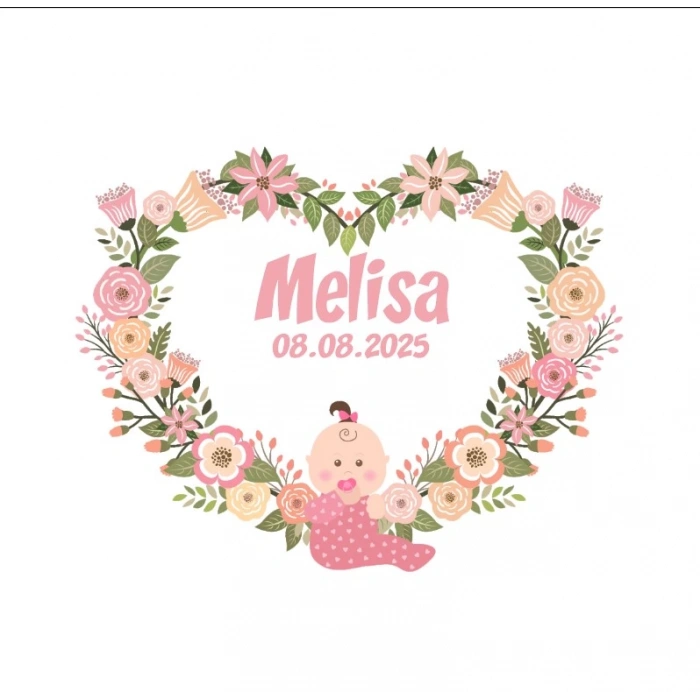 Klasik Desenli Kare Mühür Kına Nişan Düğün 3x3 cm özel etiket / 50 adet sticker