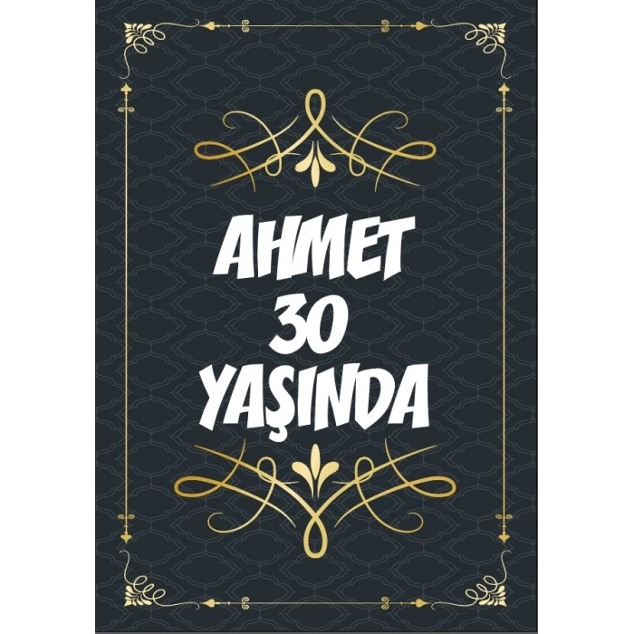 Klasik Temalı 30 Yaş Doğum Günü Afişi 50X70 cm