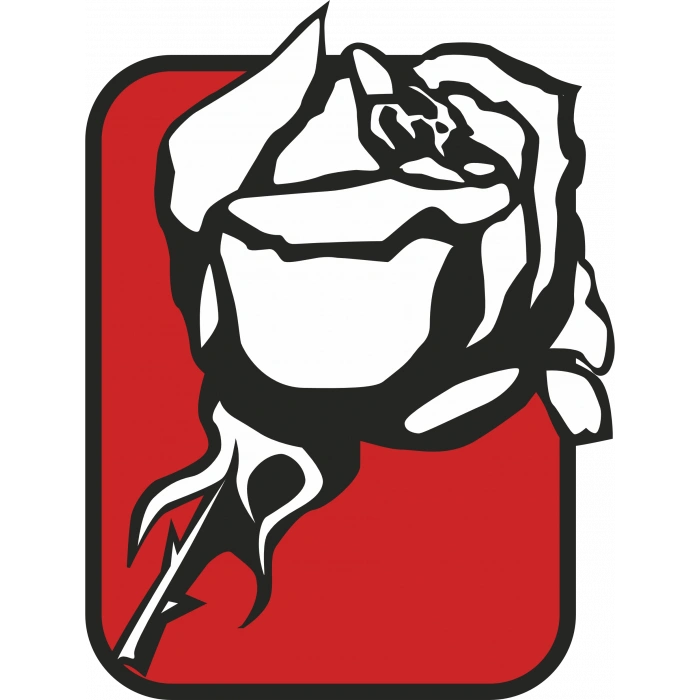 gül sticker 10x10 cmRenkli Sticker