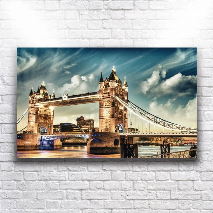 Köprü  Ve Şehir Kanvas