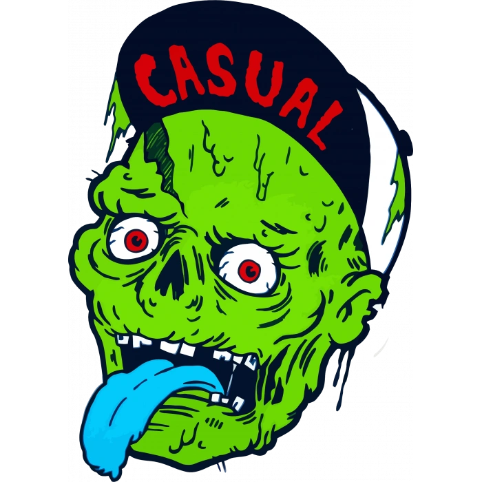 Zombiee Sticker 10x10 cmRenkli Sticker