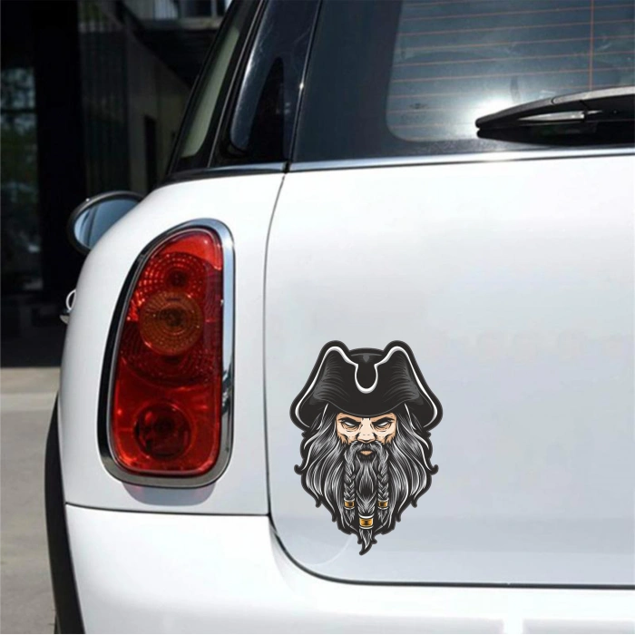 Korsan Sticker 10x10 cmRenkli Sticker