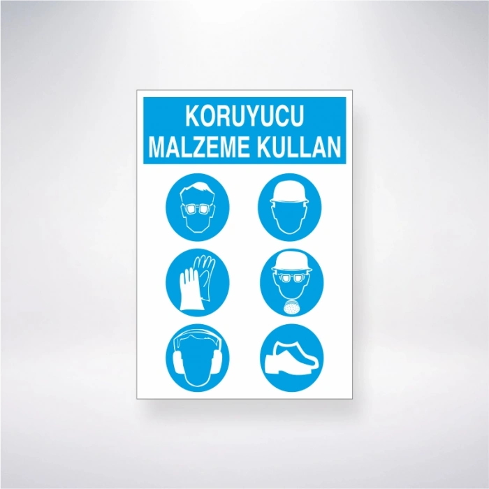 Koruyucu Malzeme Kullan 2 Sticker 20X28 Cm