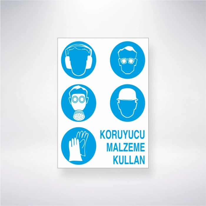 Koruyucu Malzeme Kullan Sticker 20X28 Cm