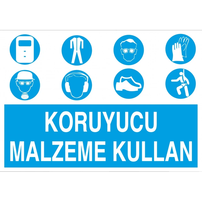 Koruyucu Malzeme Kullan Sticker 20X28 Cm