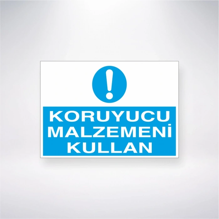 Koruyucu Malzemeni Kullan Sticker 20X28 Cm