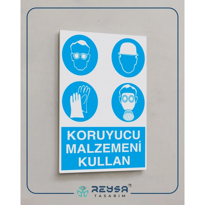 Koruyucu Malzemeni Kullan Sticker 20X28 Cm