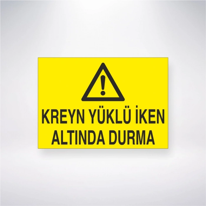 Kreyn Yüklü İken Altında Durma Sticker 20X28 Cm