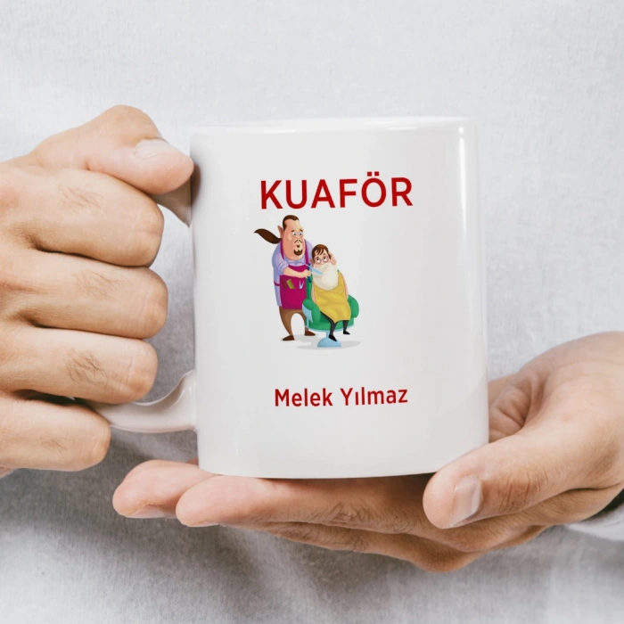 Kuaför İsme Özel Kupa