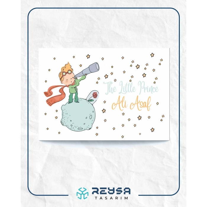 Küçük Prens Temalı Doğum Günü Afişi 100X150 cm