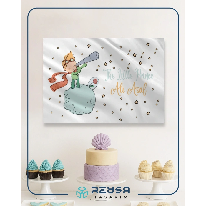 Küçük Prens Temalı Doğum Günü Afişi 70X100 cm
