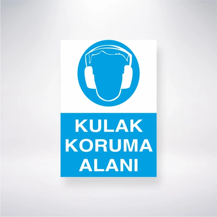Kulak Koruma Alanı Sticker 20X28 Cm