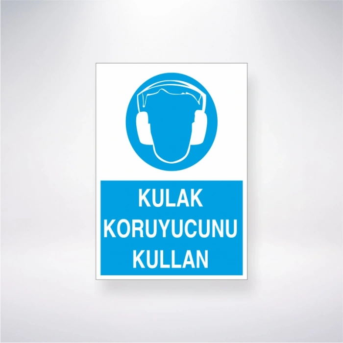 Kulak Koruyucunu Kullan Sticker 20X28 Cm