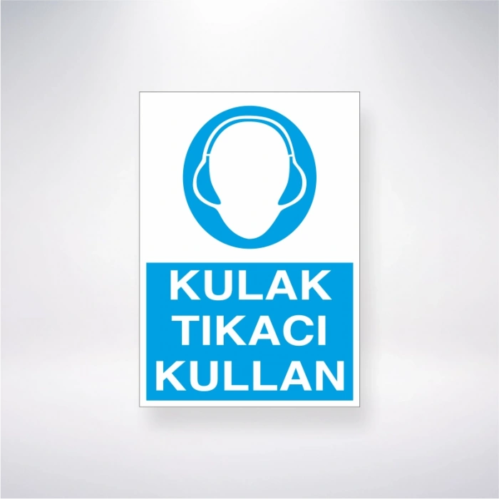 Kulak Tıkacı Kullan Sticker 20X28 Cm