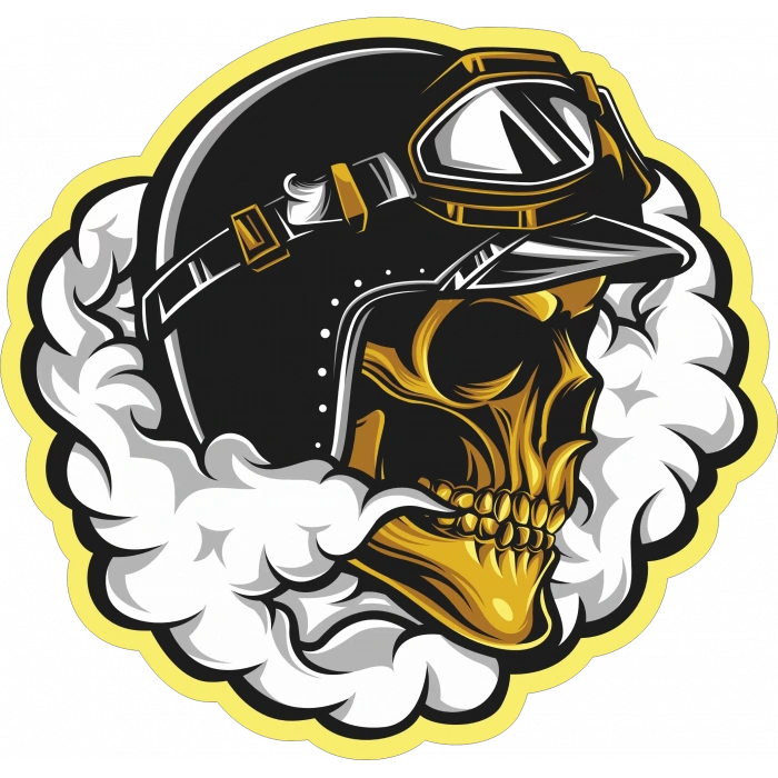 Kurukafa 20 Sticker 10x10 cmRenkli Sticker