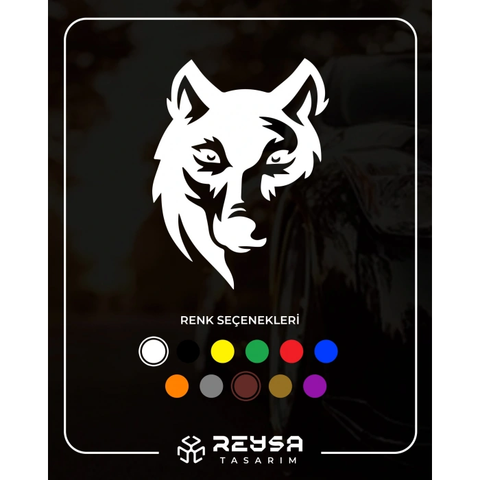 Kurt Sticker 17x17 Cm Beyaz