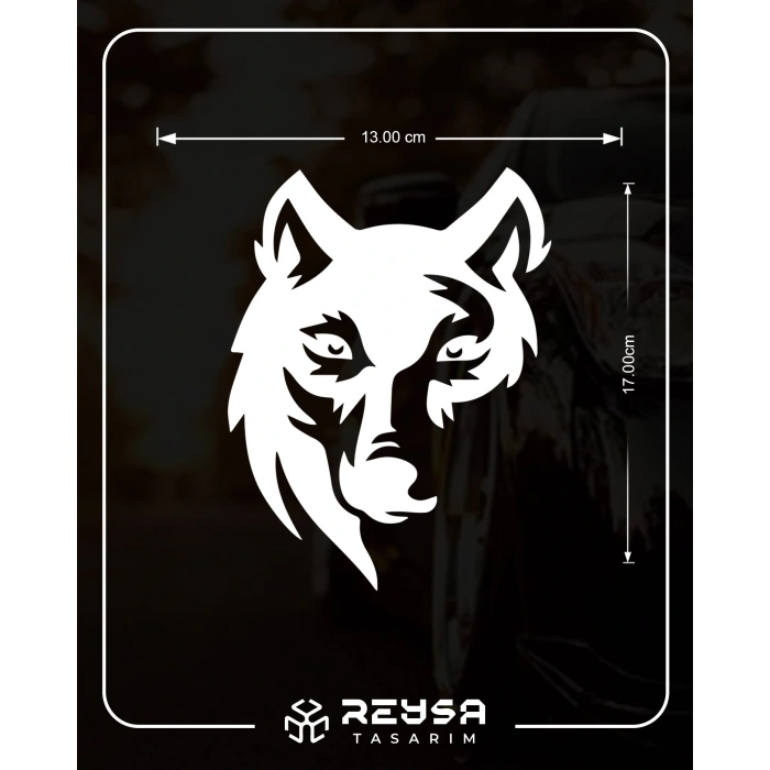 Kurt Sticker 17x17 Cm Beyaz