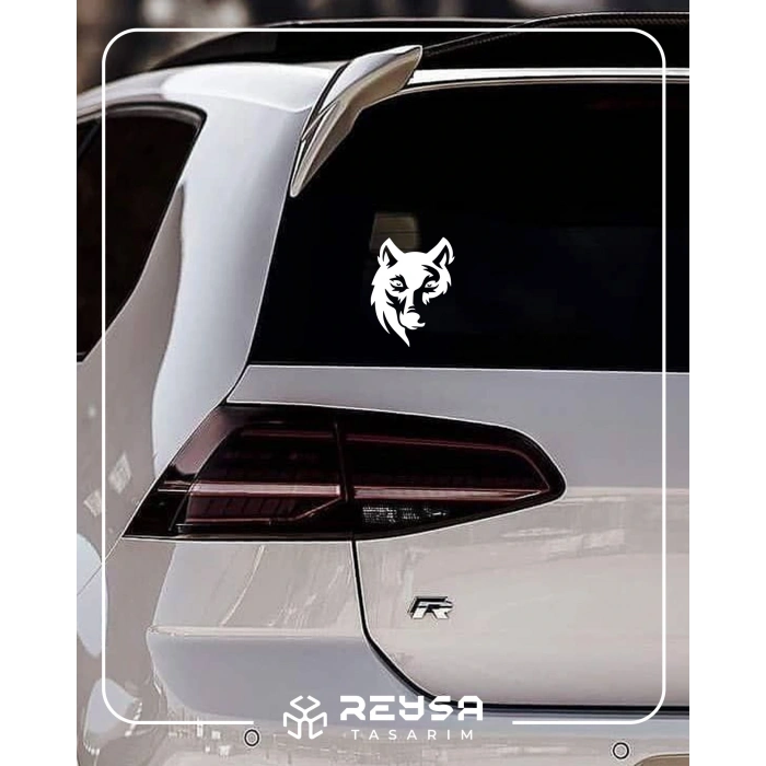 Kurt Sticker 17x17 Cm Beyaz