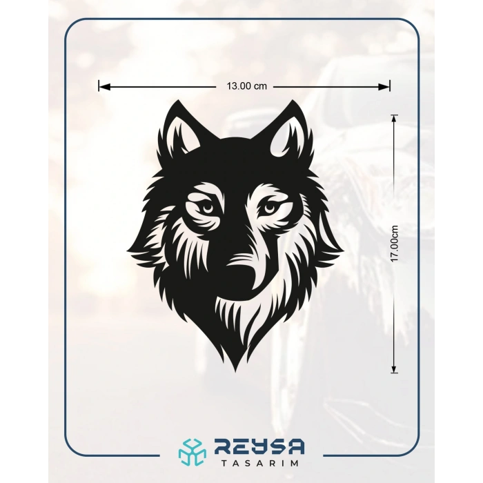 Kurt Sticker17x17 Cm Siyah