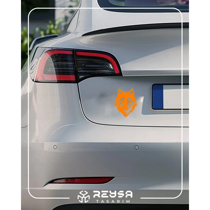 Kurt Sticker17x17 Cm Turuncu