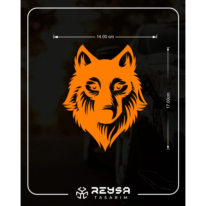 Kurt Sticker17x17 Cm Turuncu