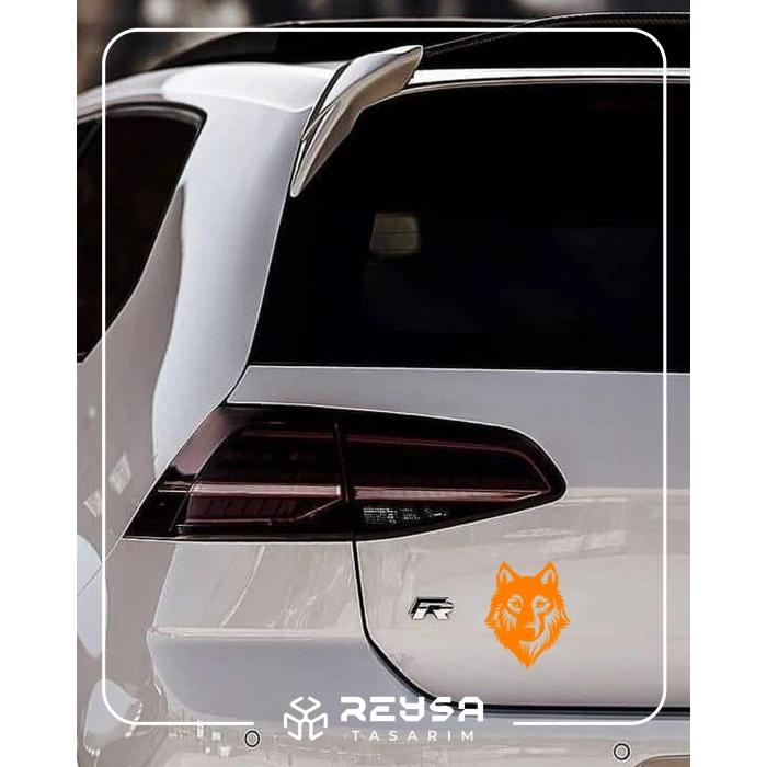 Kurt Sticker17x17 Cm Turuncu