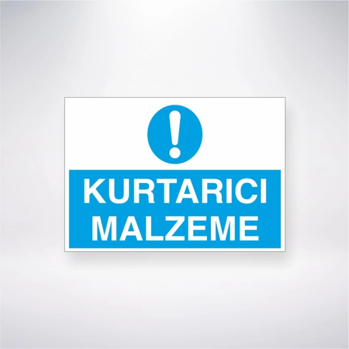 Kurtarıcı Malzeme Sticker 20X28 Cm