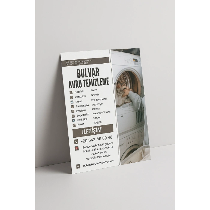 Kuru Temizleme Tanıtım Broşürü