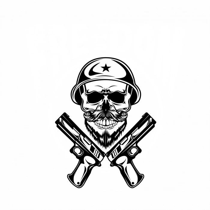 Kurukafa 10 Sticker 10x10 cmRenkli Sticker