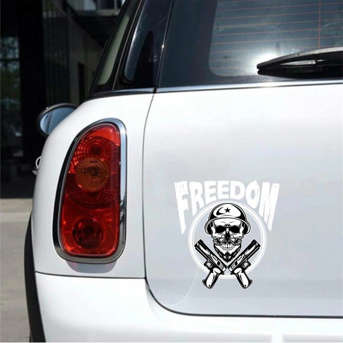 Kurukafa 10 Sticker 10x10 cmRenkli Sticker