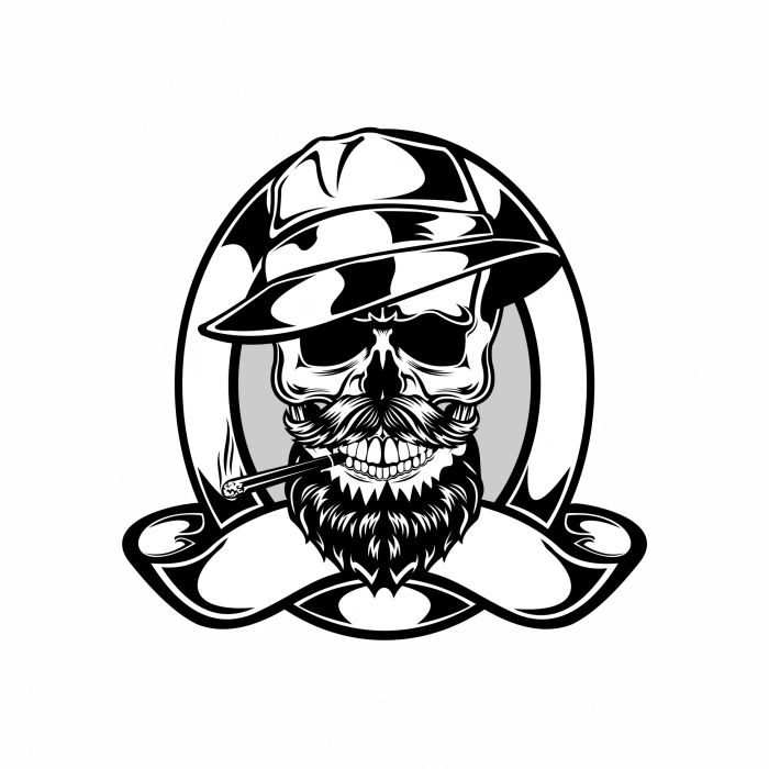 Kurukafa 3 Sticker 10x10 cmRenkli Sticker