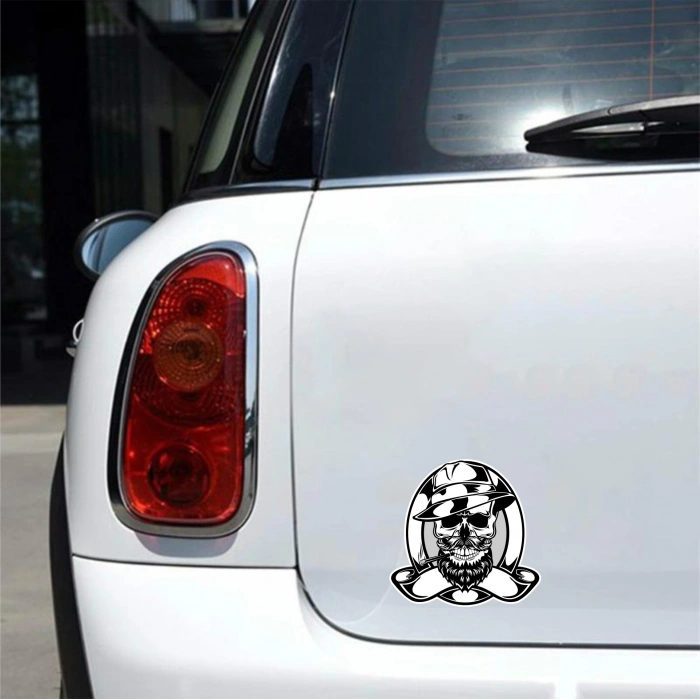 Kurukafa 3 Sticker 10x10 cmRenkli Sticker