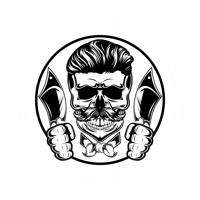 Kurukafa 6 Sticker 10x10 cmRenkli Sticker