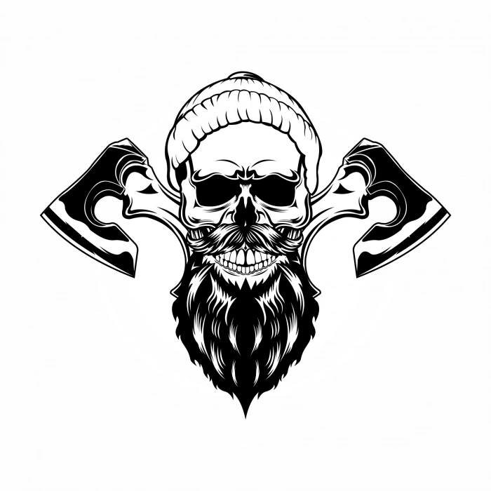 Kurukafa 7 Sticker 10x10 cmRenkli Sticker