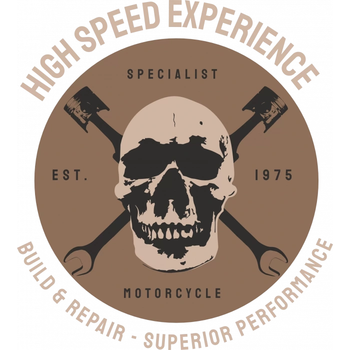 Kurukafa Specialist Motorcycle Sticker 10x10 cmRenkli Sticker