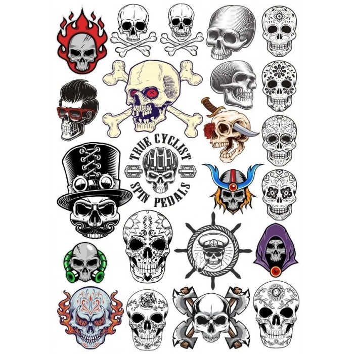 Kurukafa Sticker Set 13 20 Parça Telefon, Tablet, Defter, Laptop Sticker