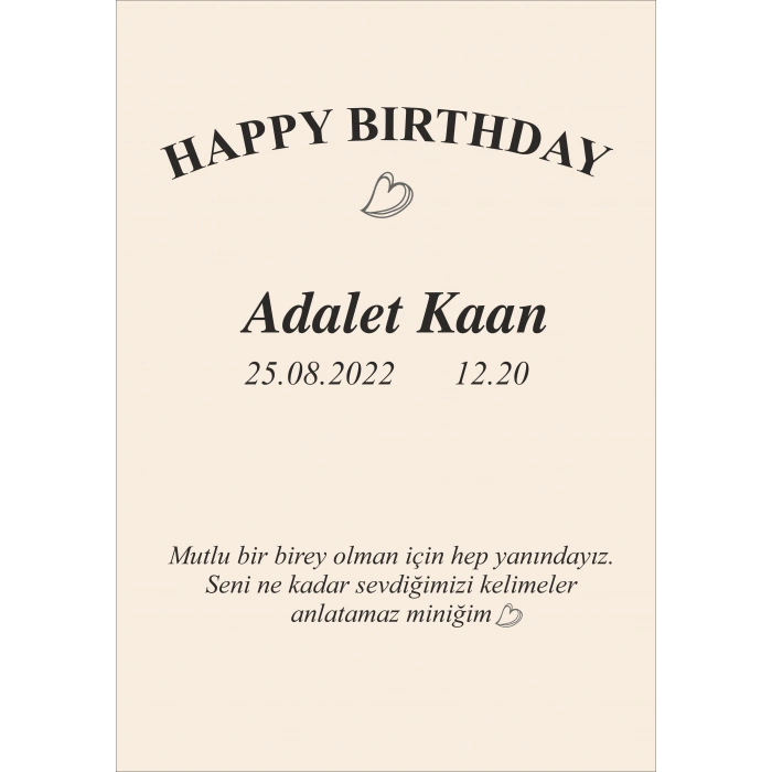 Sade Doğum Günü Afişi 70X100 cm