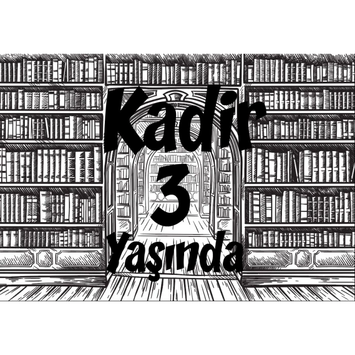 Kütüphane Doğum Günü Afişi 35X50 cm