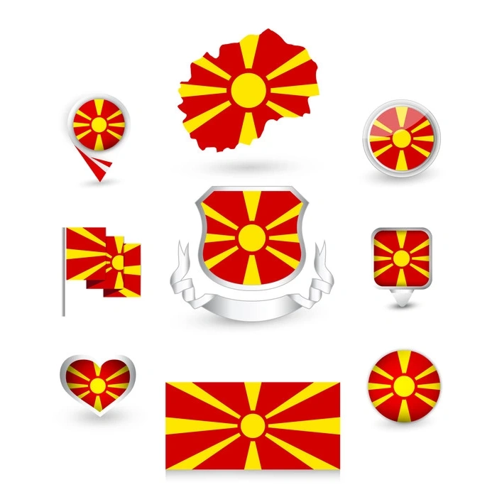 Kuzey Makedonya Sticker Set